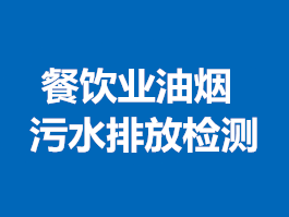 餐飲業(yè)油煙、污水排放檢